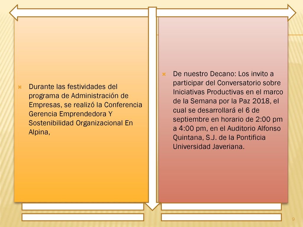 Durante las festividades del programa de Administración de Empresas, se realizó la Conferencia Gerencia Emprendedora Y Sostenibilidad Organizacional En Alpina,