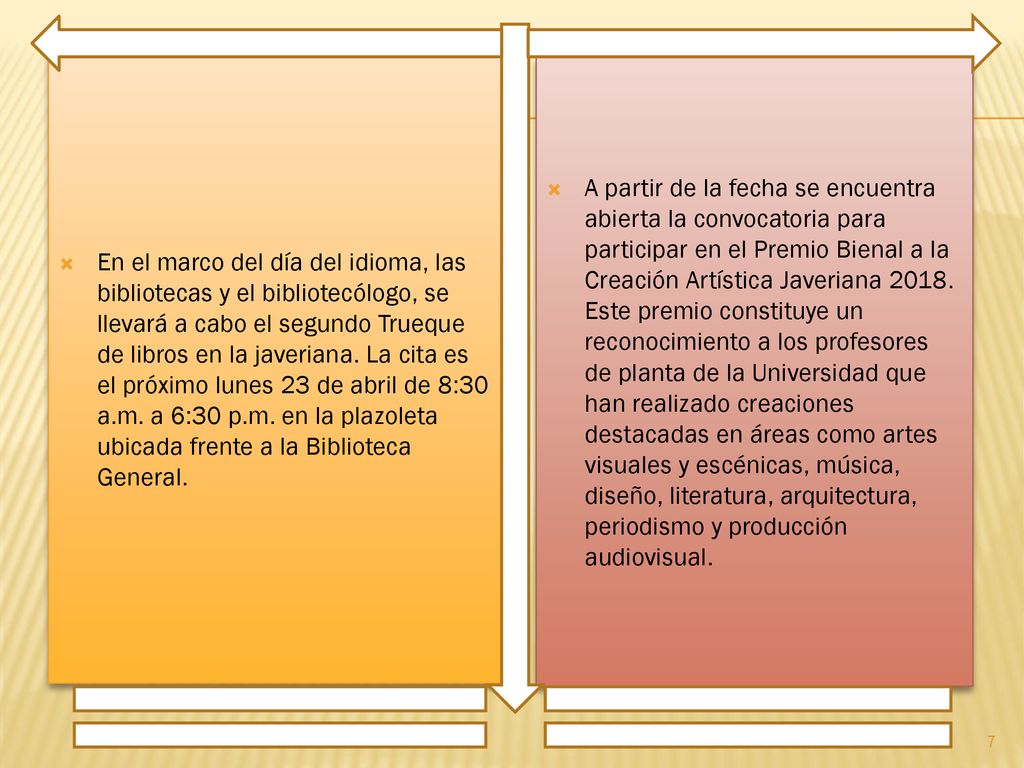 En el marco del día del idioma, las bibliotecas y el bibliotecólogo, se llevará a cabo el segundo Trueque de libros en la javeriana. La cita es el próximo lunes 23 de abril de 8:30 a.m. a 6:30 p.m. en la plazoleta ubicada frente a la Biblioteca General.