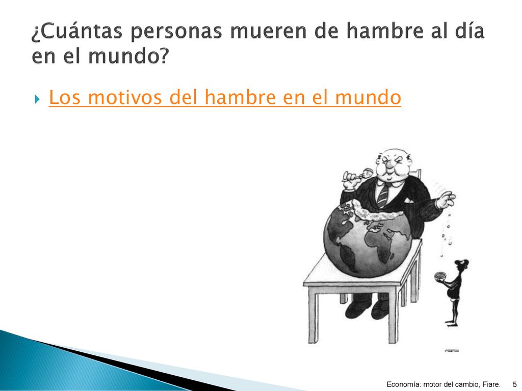 ¿Cuántas personas mueren de hambre al día en el mundo