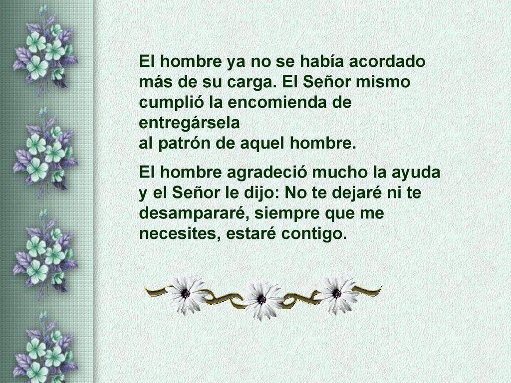 El hombre ya no se había acordado