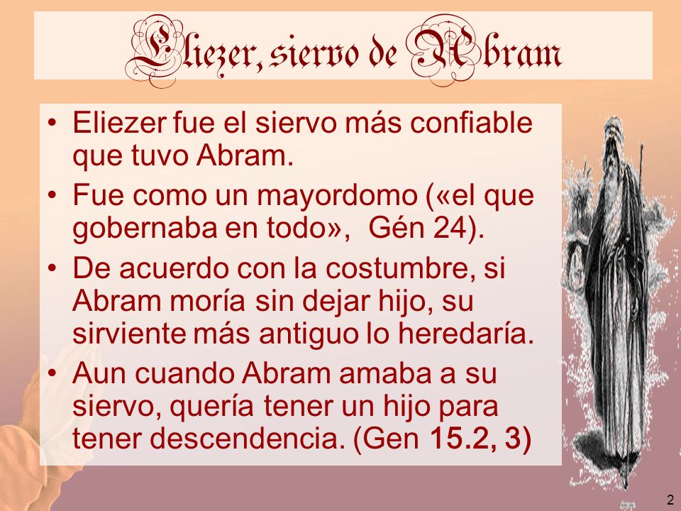 Eliezer, siervo de Abram