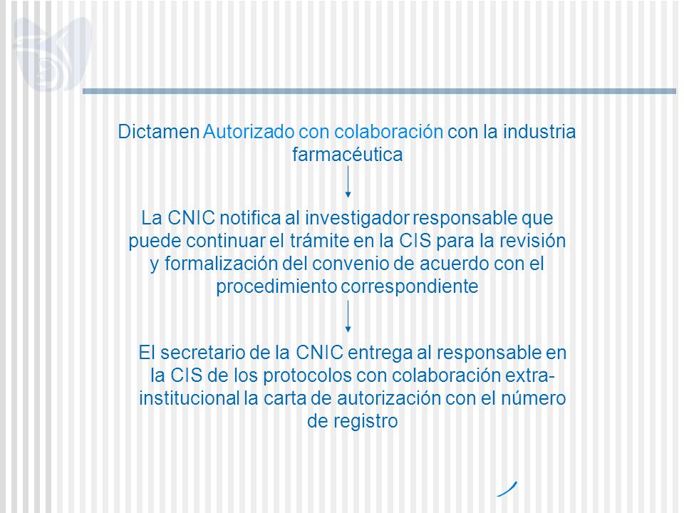 Dictamen Autorizado con colaboración con la industria farmacéutica