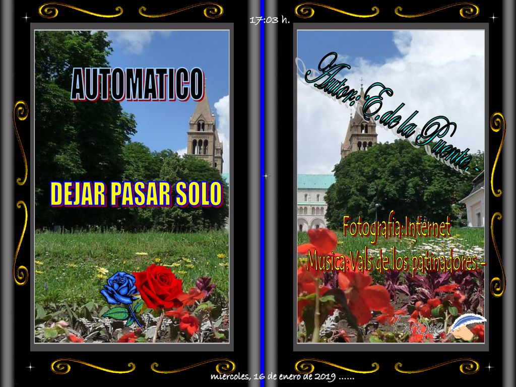 Musica:Vals de los patinadores.- miércoles, 16 de enero de 2019 ……