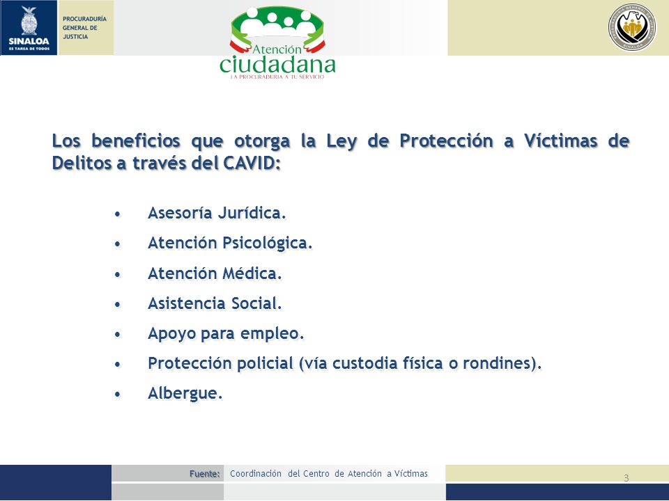 Los beneficios que otorga la Ley de Protección a Víctimas de Delitos a través del CAVID: