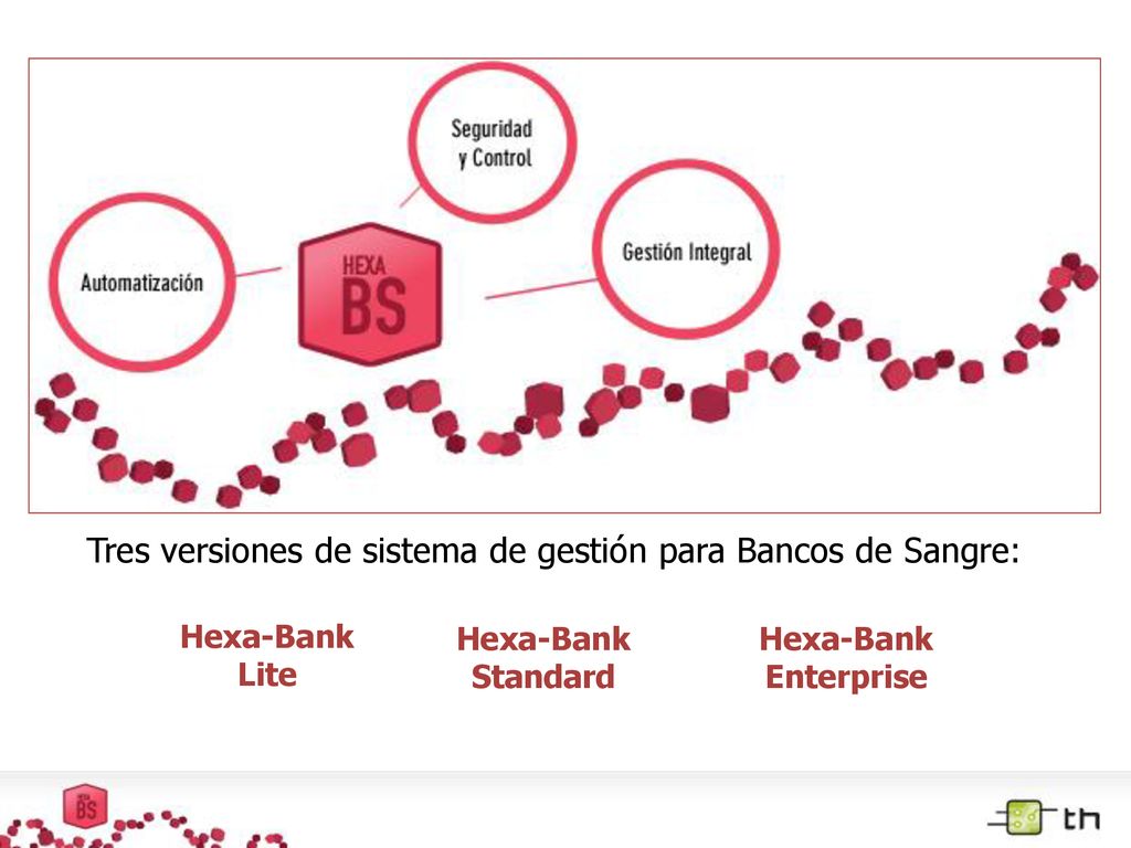 Tres versiones de sistema de gestión para Bancos de Sangre: