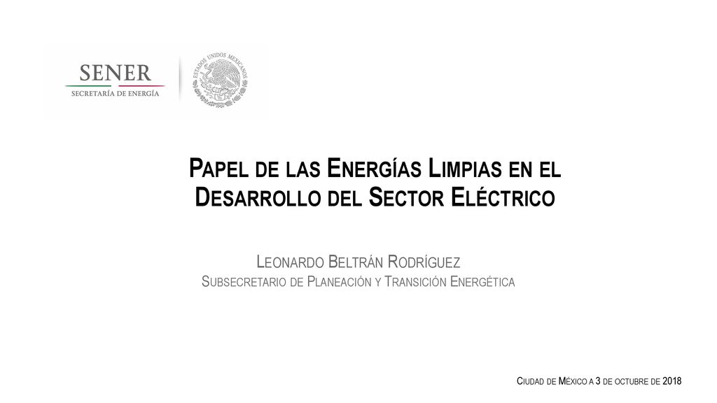 Papel de las Energías Limpias en el Desarrollo del Sector Eléctrico