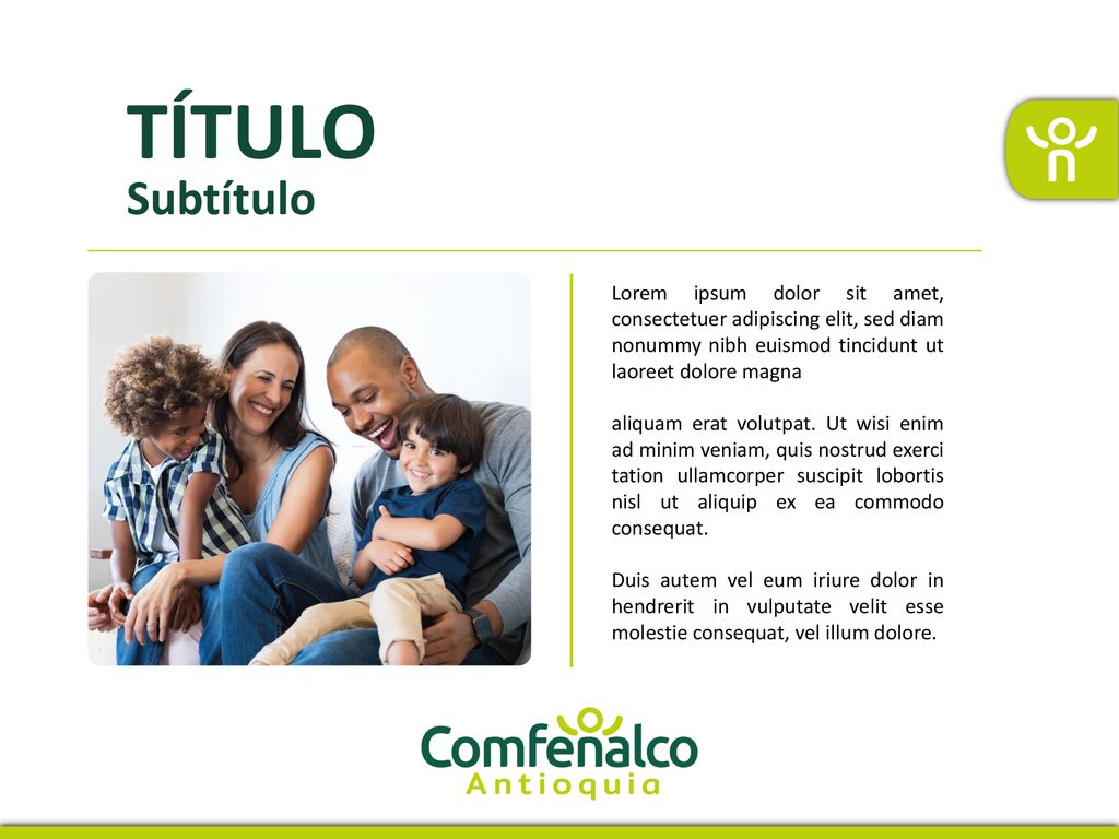 TÍTULO Subtítulo. Lorem ipsum dolor sit amet, consectetuer adipiscing elit, sed diam nonummy nibh euismod tincidunt ut laoreet dolore magna.