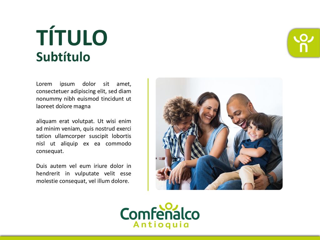 TÍTULO Subtítulo. Lorem ipsum dolor sit amet, consectetuer adipiscing elit, sed diam nonummy nibh euismod tincidunt ut laoreet dolore magna.