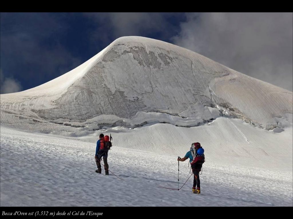 Becca d Oren est (3.532 m) desde el Col du l’Eveque