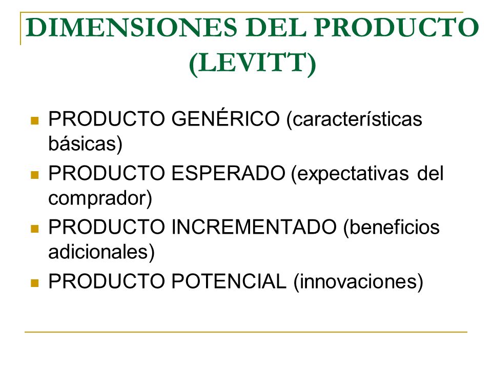 DIMENSIONES DEL PRODUCTO (LEVITT)