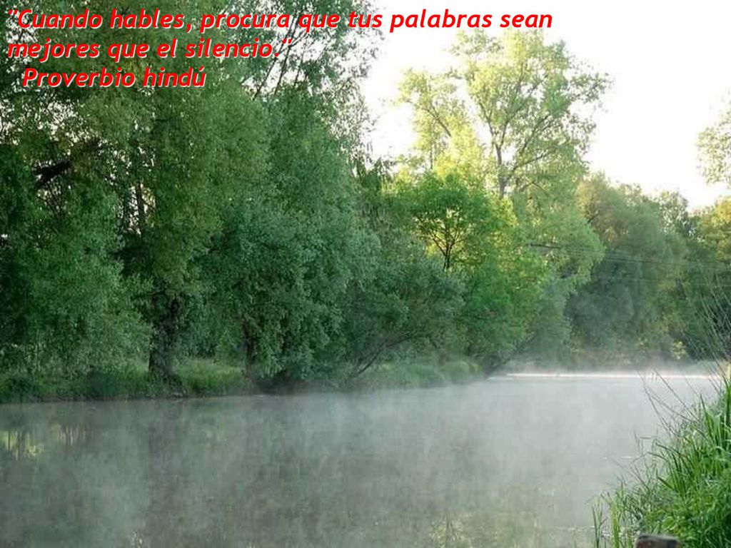 Cuando hables, procura que tus palabras sean mejores que el silencio