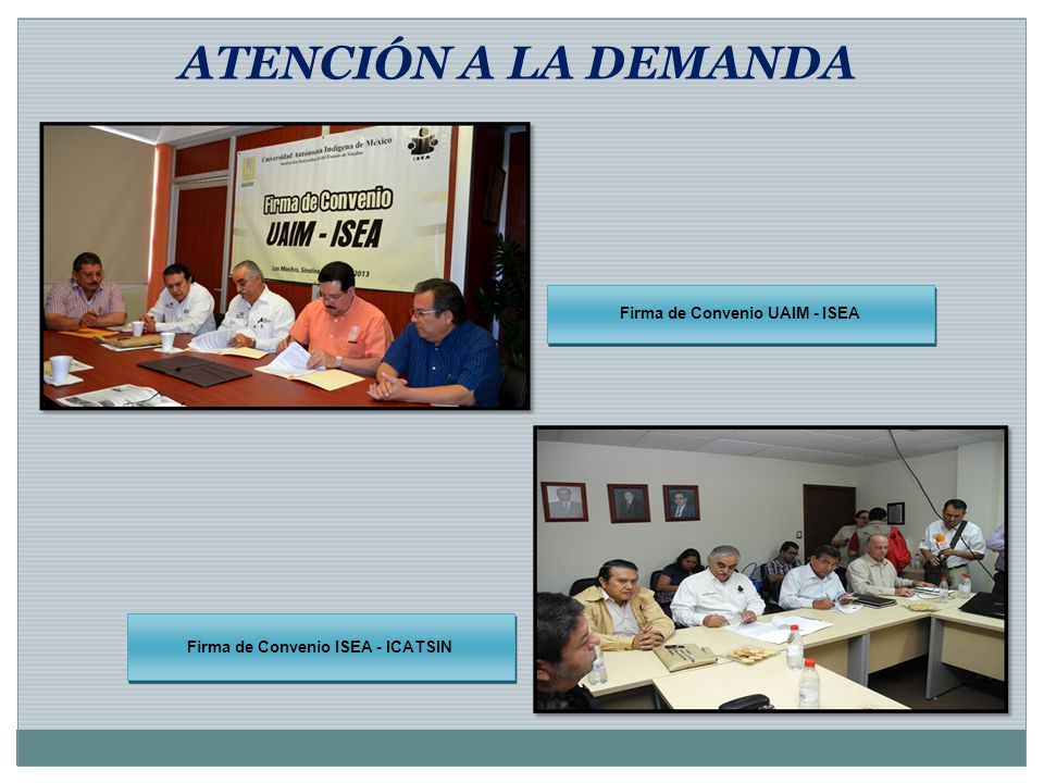 Firma de Convenio UAIM - ISEA Firma de Convenio ISEA - ICATSIN