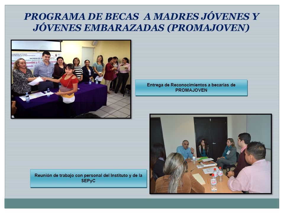 PROGRAMA DE BECAS A MADRES JÓVENES Y JÓVENES EMBARAZADAS (PROMAJOVEN)