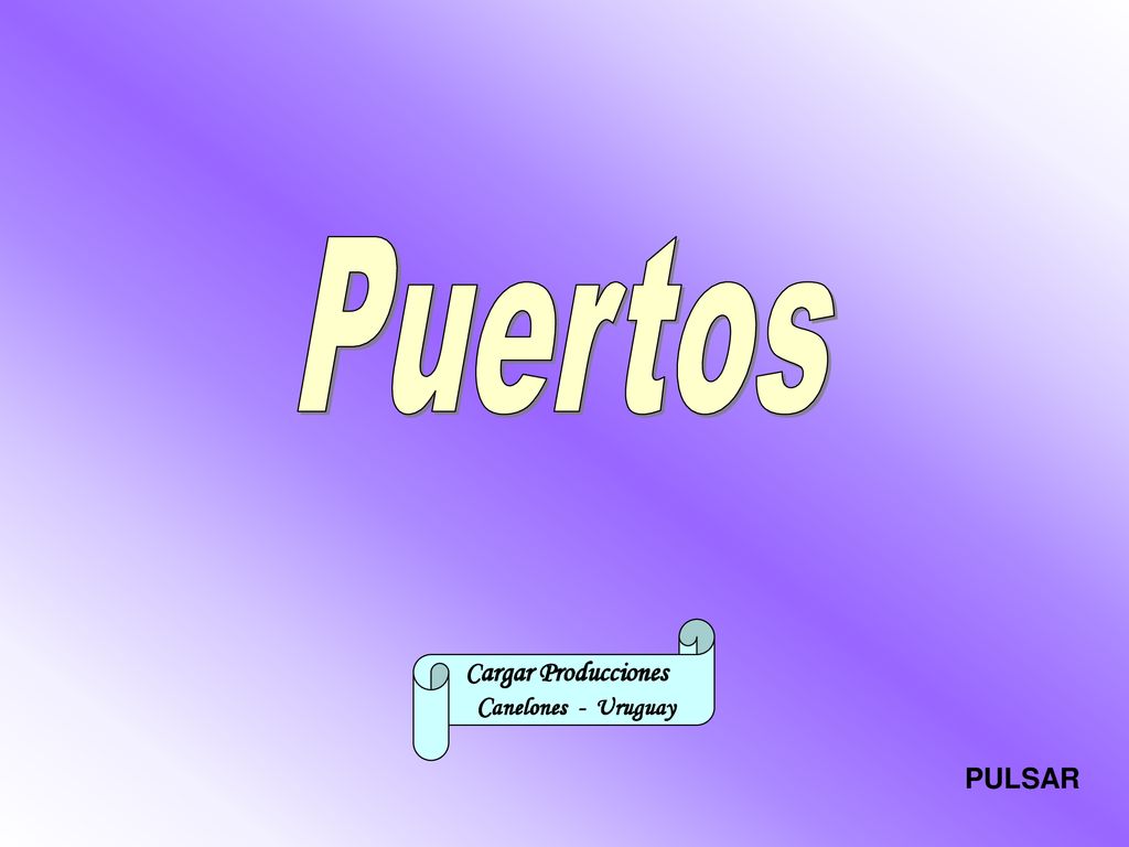 Puertos Cargar Producciones Canelones - Uruguay PULSAR