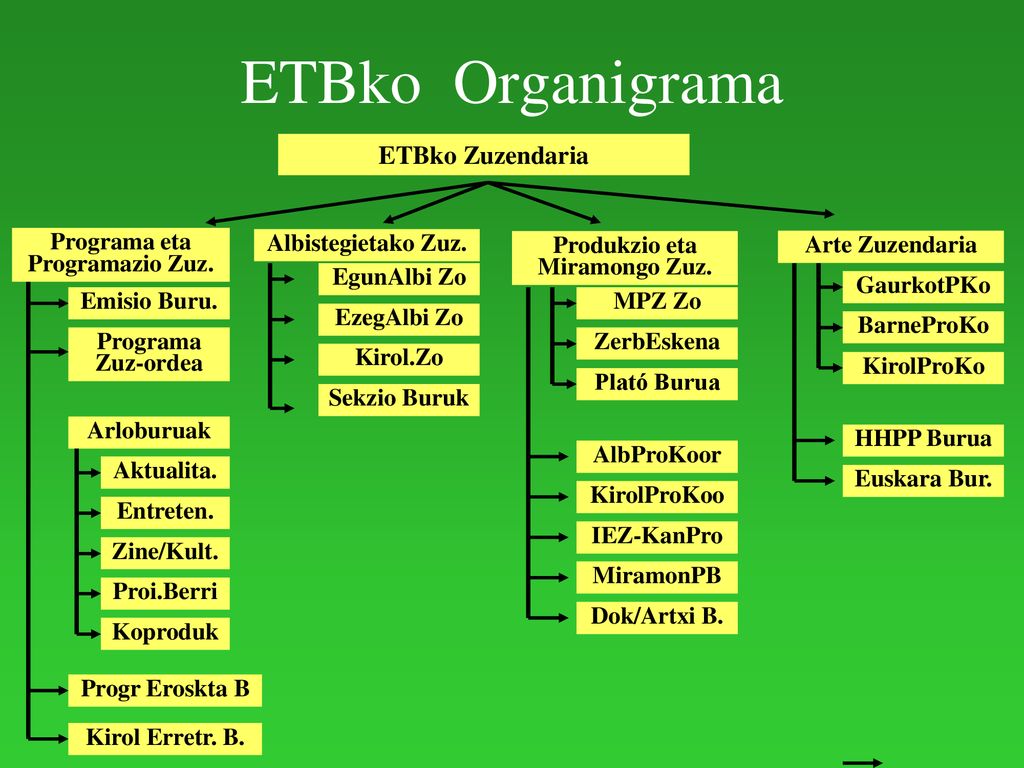 Programa eta Programazio Zuz. Produkzio eta Miramongo Zuz.