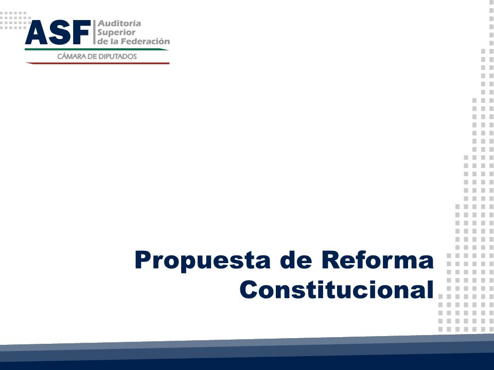 Propuesta de Reforma Constitucional