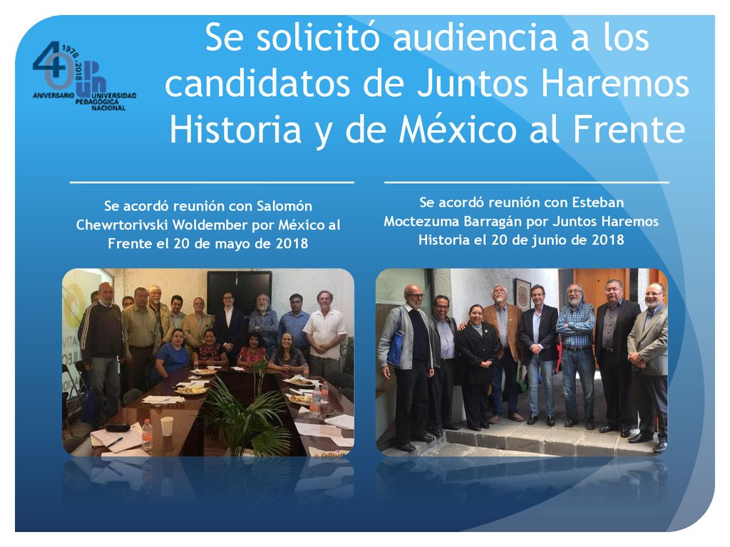 Se solicitó audiencia a los candidatos de Juntos Haremos Historia y de México al Frente