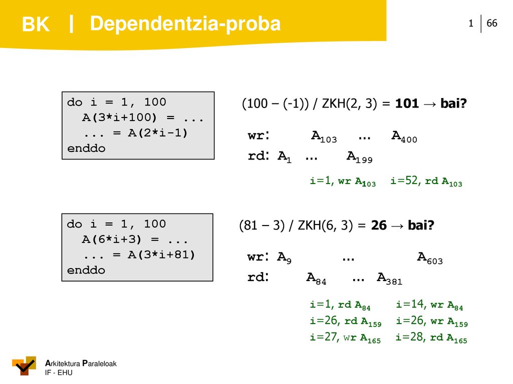 Dependentzia-proba wr: A A400 rd: A1 ... A199 wr: A9 ... A603