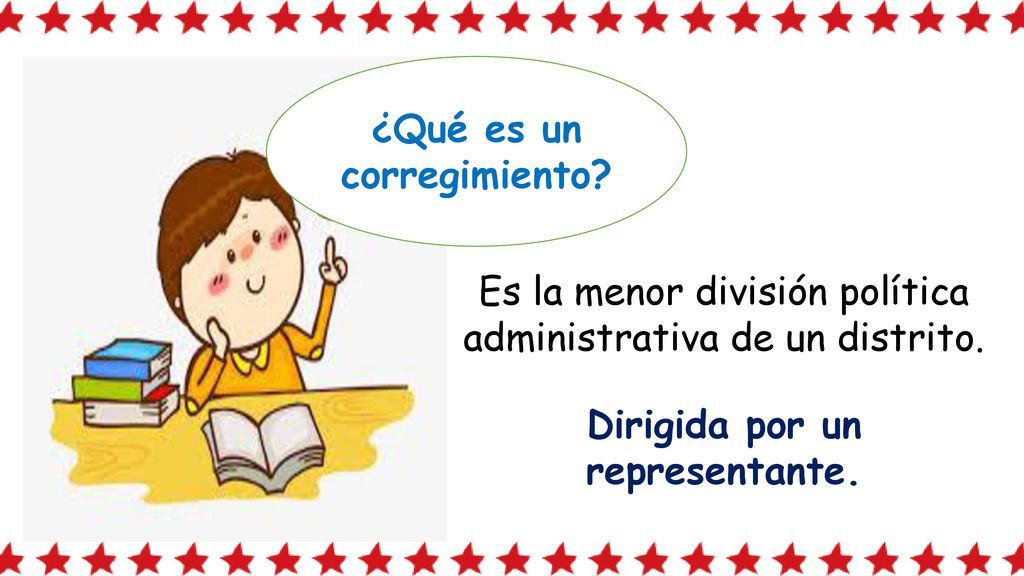 ¿Qué es un corregimiento Dirigida por un representante.