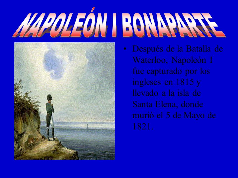 NAPOLEÓN I BONAPARTE