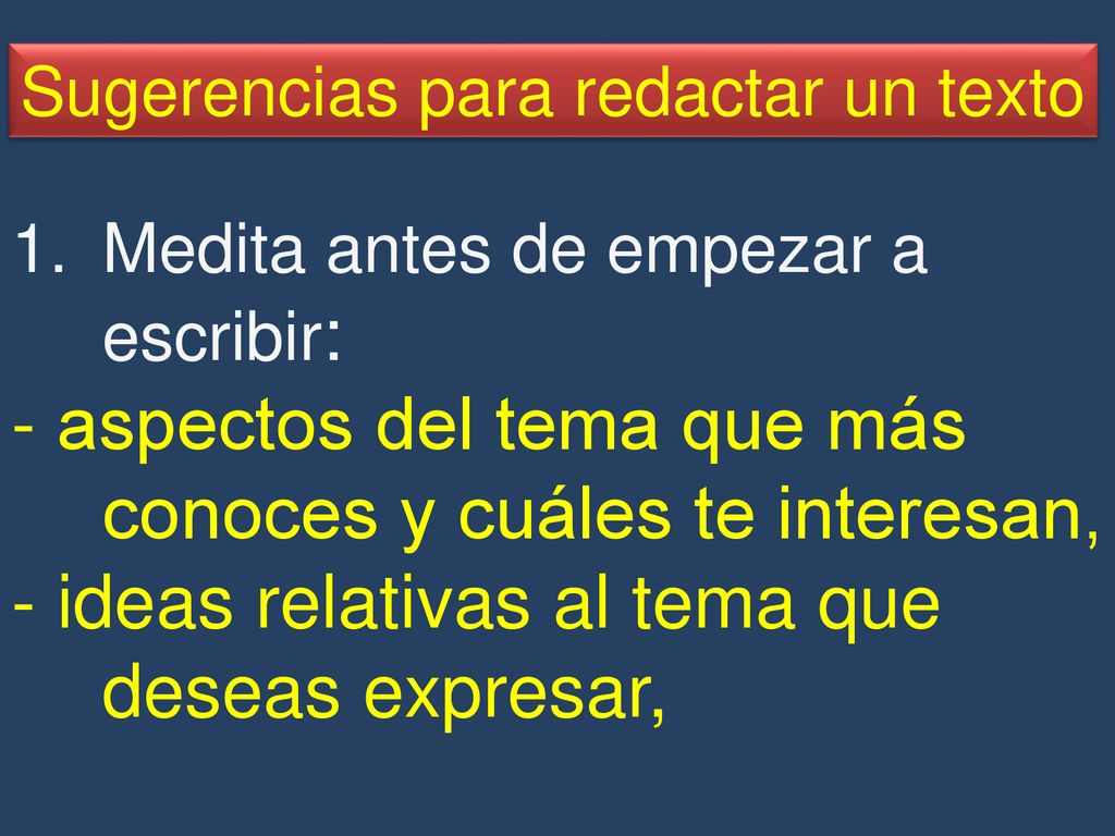 - aspectos del tema que más conoces y cuáles te interesan,