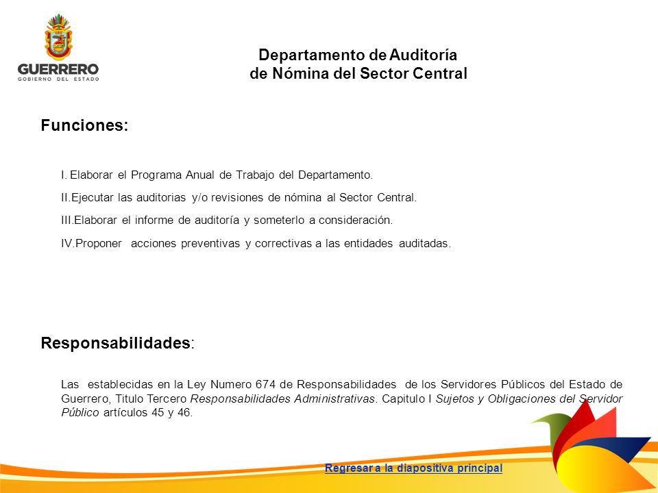 Departamento de Auditoría de Nómina del Sector Central