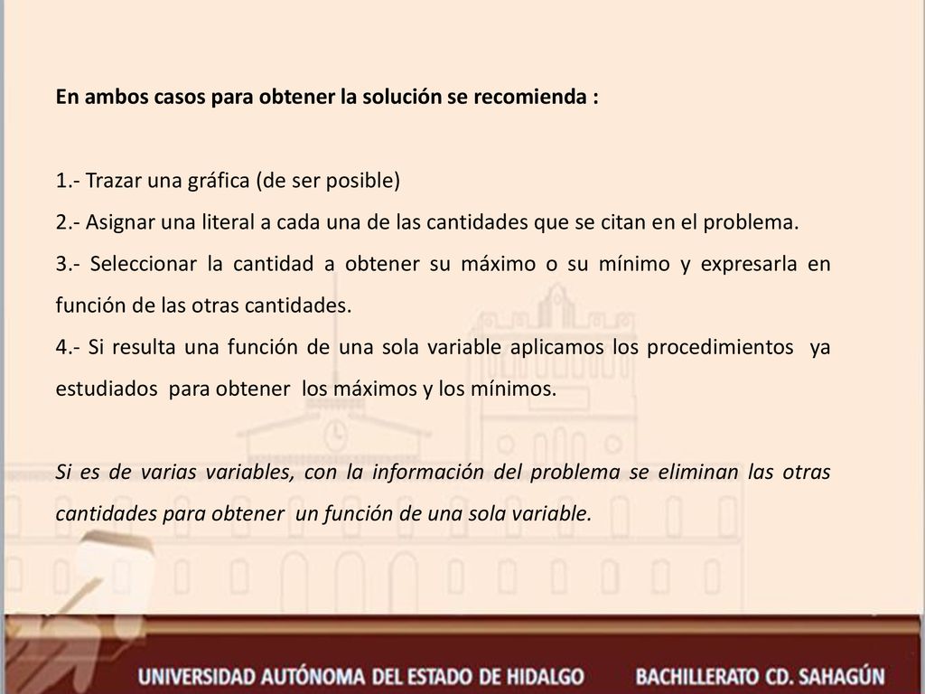 En ambos casos para obtener la solución se recomienda :