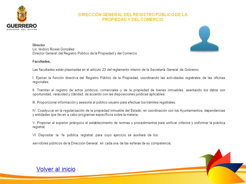 DIRECCIÓN GENERAL DEL REGISTRO PÚBLICO DE LA PROPIEDAD Y DEL COMERCIO