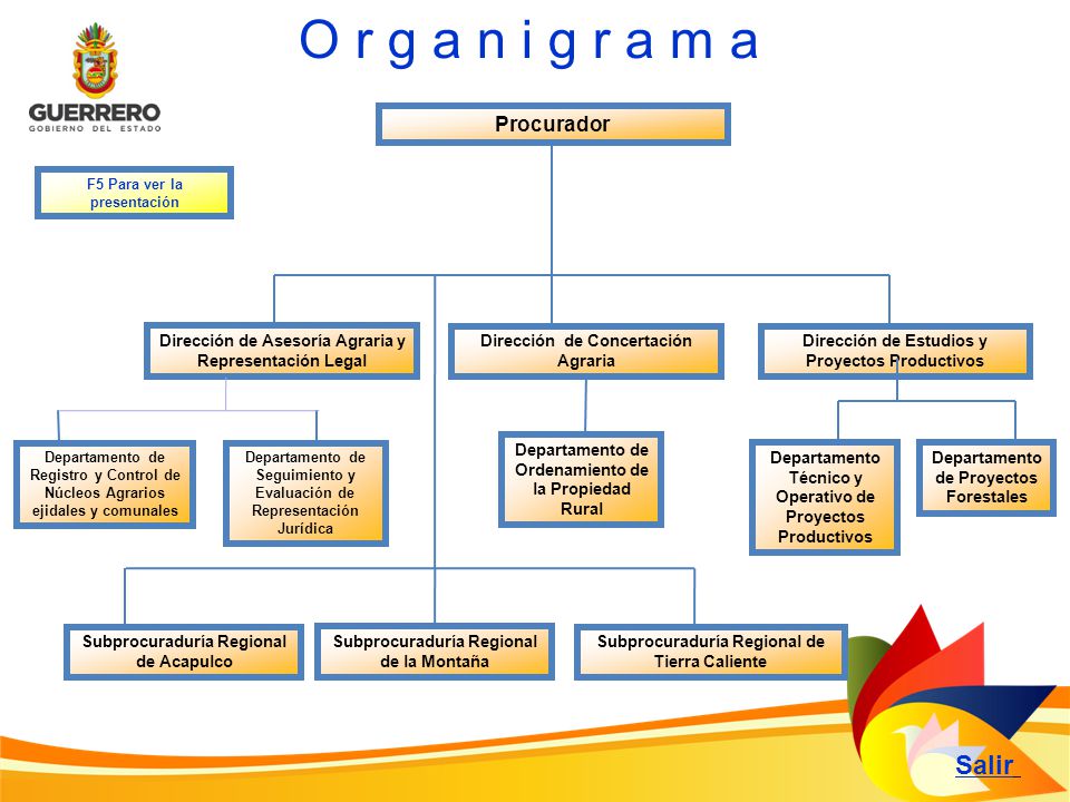 O r g a n i g r a m a Salir Procurador