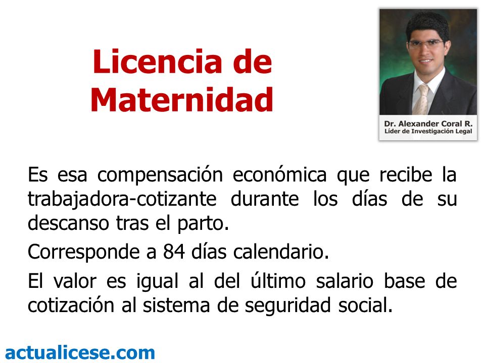 Licencia de Maternidad