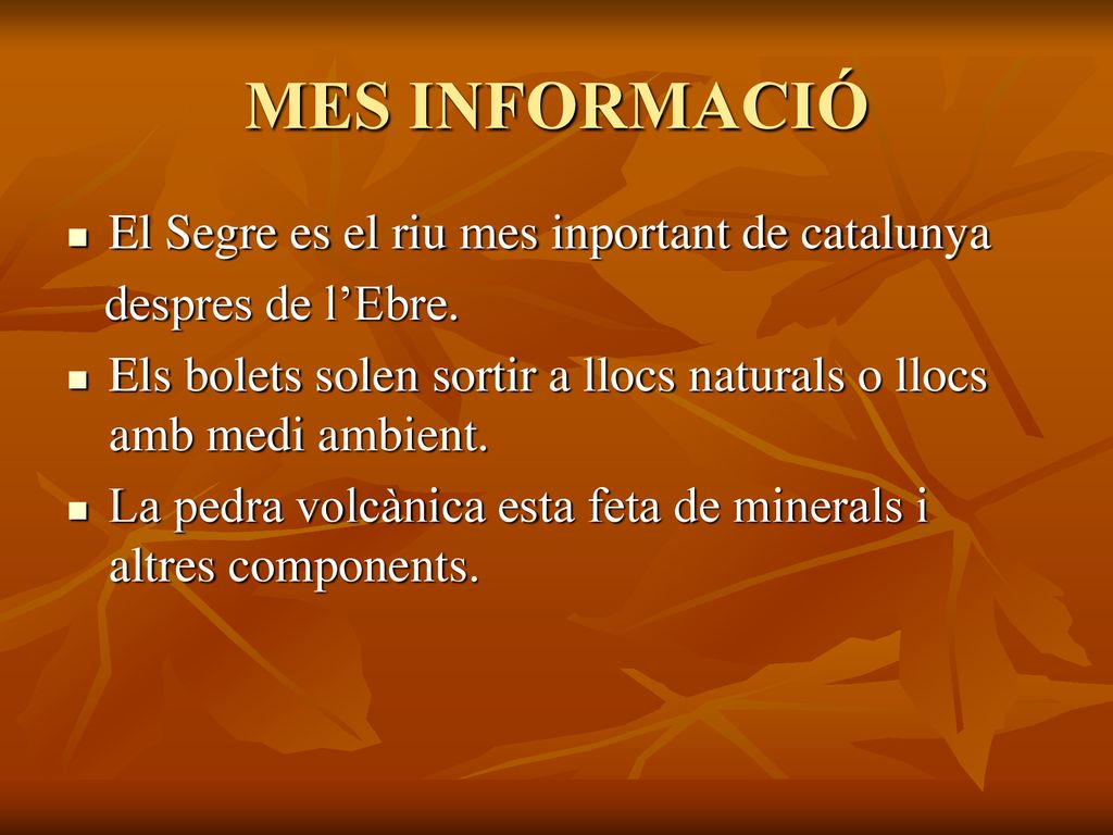 MES INFORMACIÓ El Segre es el riu mes inportant de catalunya