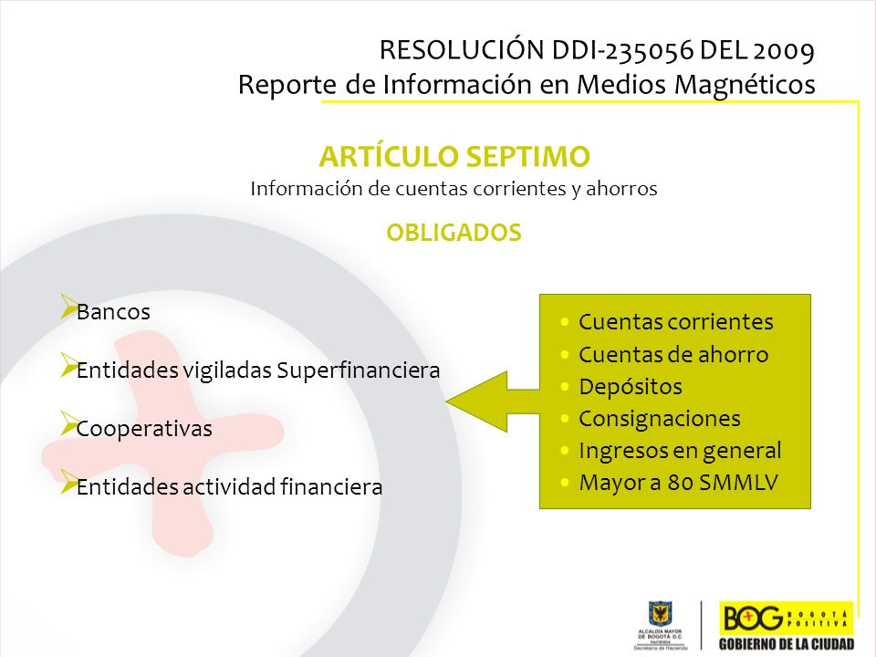 Información de cuentas corrientes y ahorros