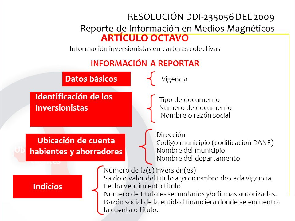 RESOLUCIÓN DDI DEL 2009 Reporte de Información en Medios Magnéticos