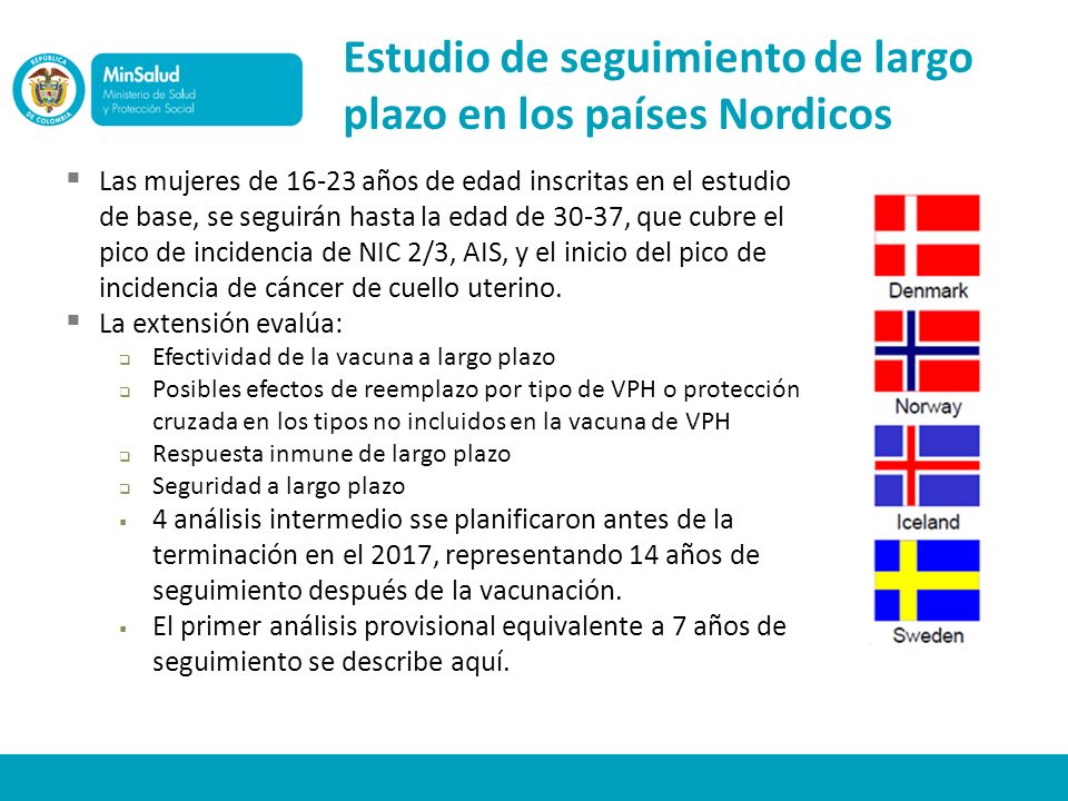 Estudio de seguimiento de largo plazo en los países Nordicos