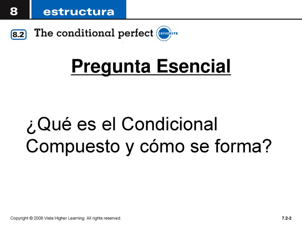 Pregunta Esencial ¿Qué es el Condicional Compuesto y cómo se forma