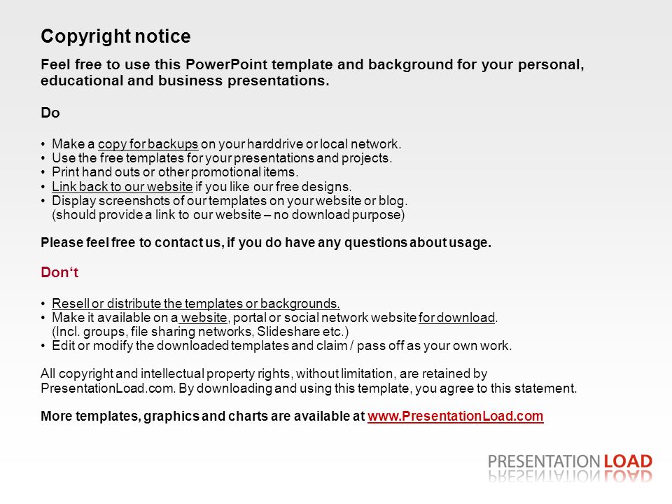 Feel free to use this PowerPoint template and background for your personal,