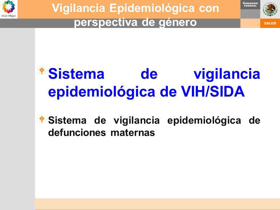 Vigilancia Epidemiológica con perspectiva de género