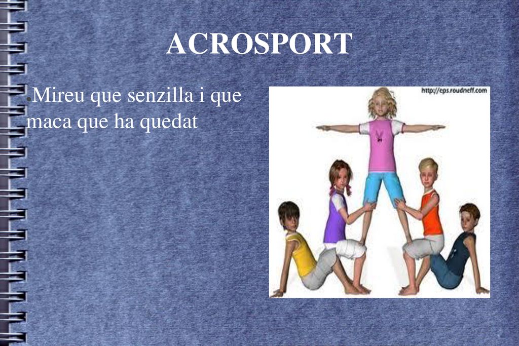 ACROSPORT Mireu que senzilla i que maca que ha quedat