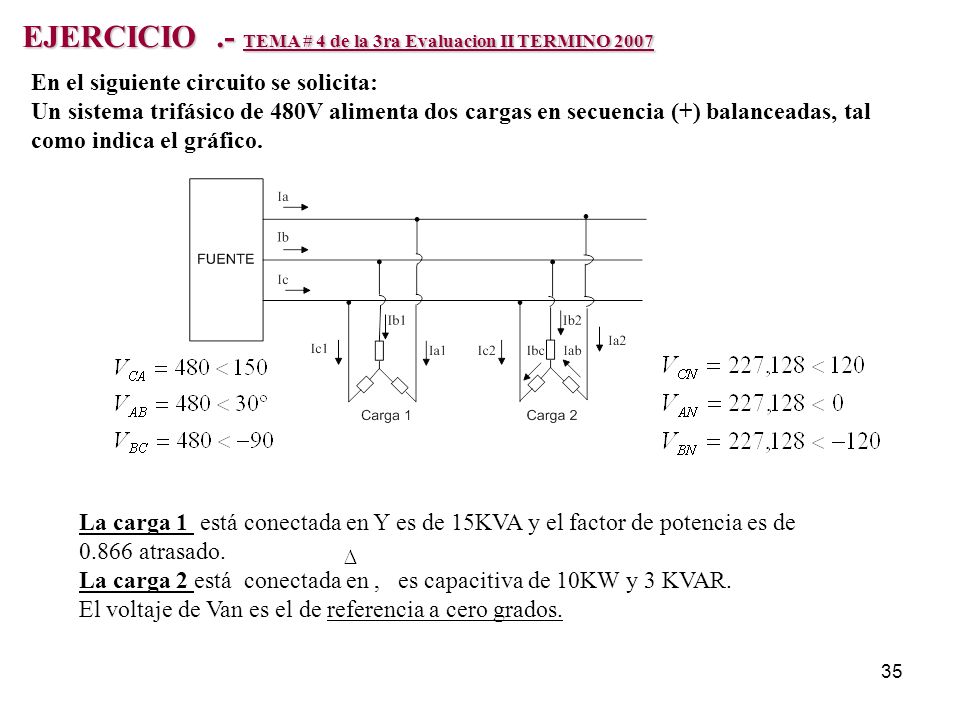 EJERCICIO .- TEMA # 4 de la 3ra Evaluacion II TERMINO 2007