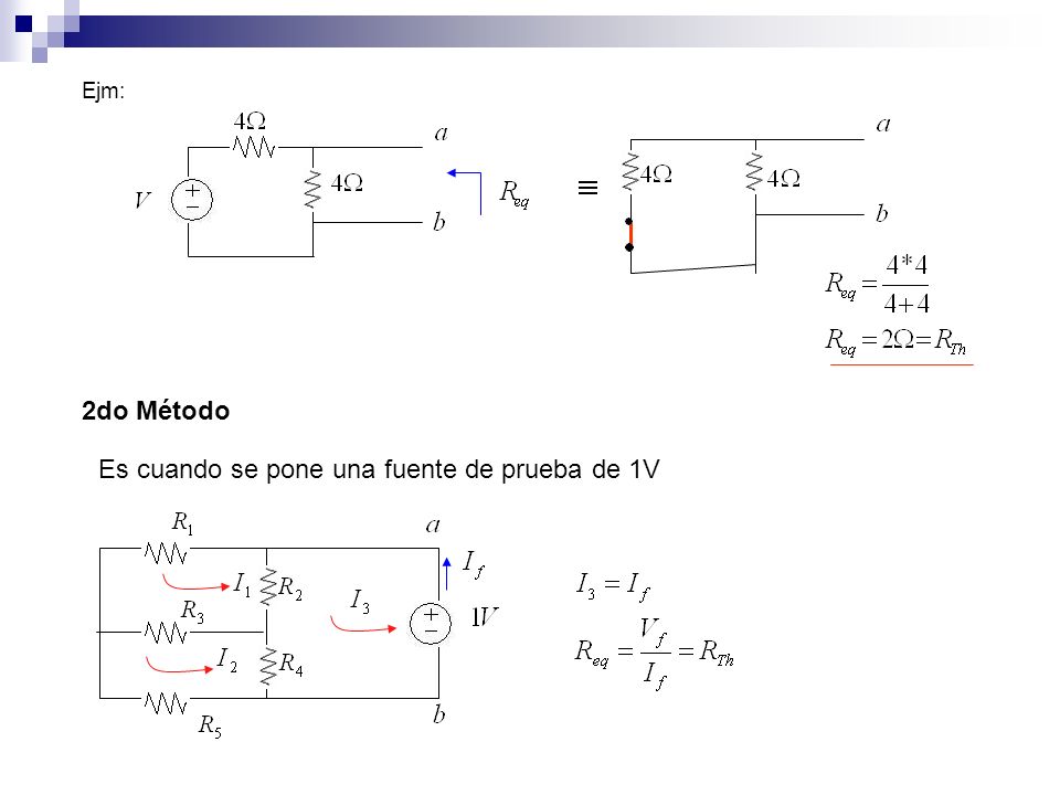 Es cuando se pone una fuente de prueba de 1V