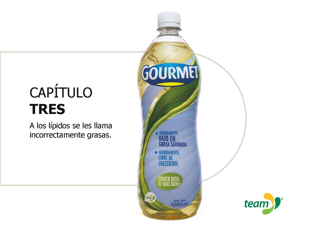 CAPÍTULO TRES A los lípidos se les llama incorrectamente grasas.