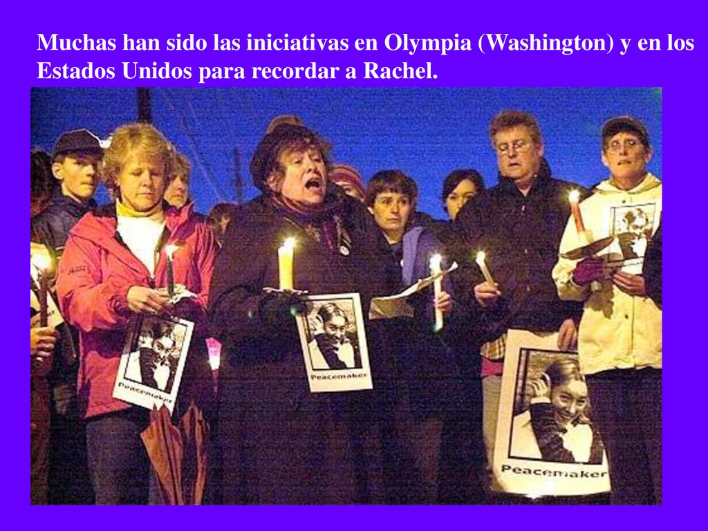 Muchas han sido las iniciativas en Olympia (Washington) y en los Estados Unidos para recordar a Rachel.