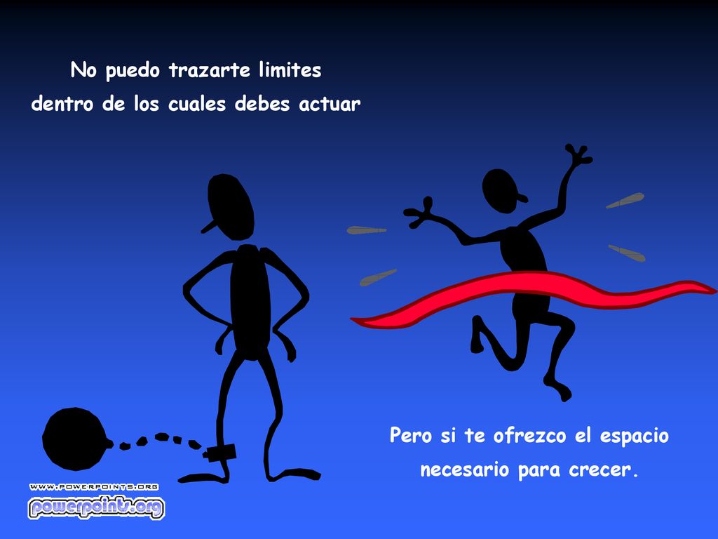 No puedo trazarte limites dentro de los cuales debes actuar