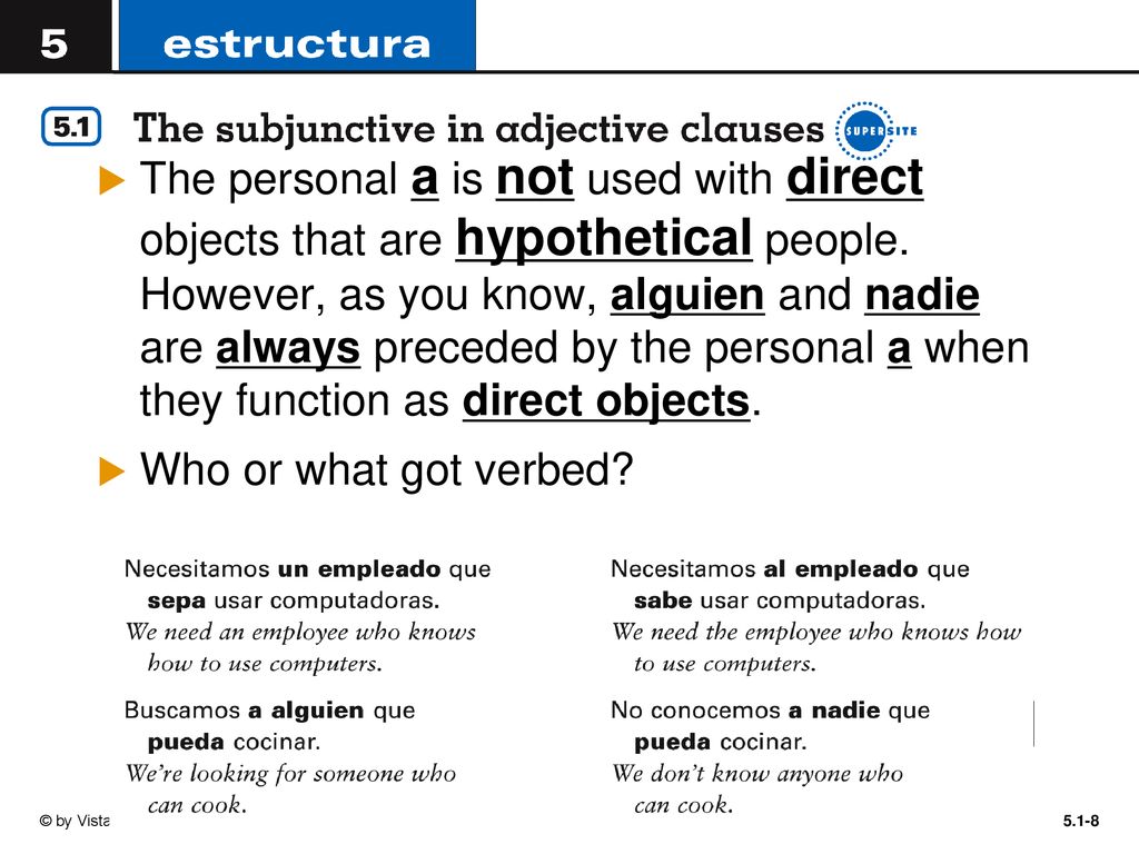 The personal a is not used with direct objects that are hypothetical people. However, as you know, alguien and nadie are always preceded by the personal a when they function as direct objects.