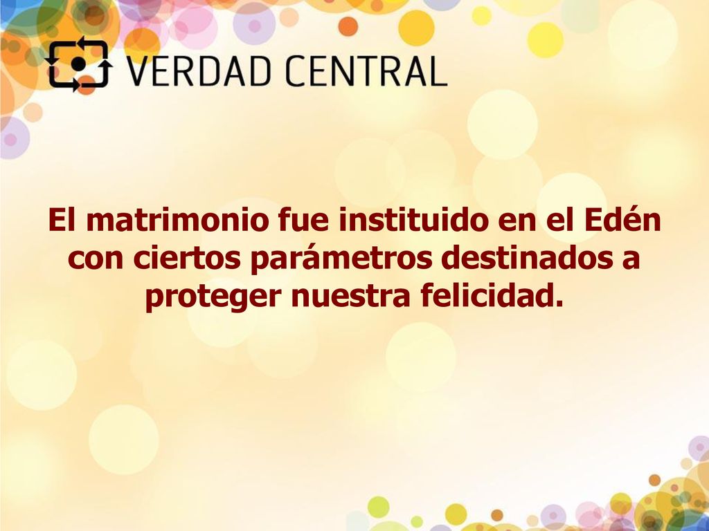 El matrimonio fue instituido en el Edén con ciertos parámetros destinados a proteger nuestra felicidad.