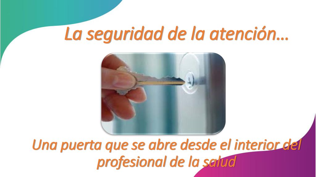 Una puerta que se abre desde el interior del profesional de la salud