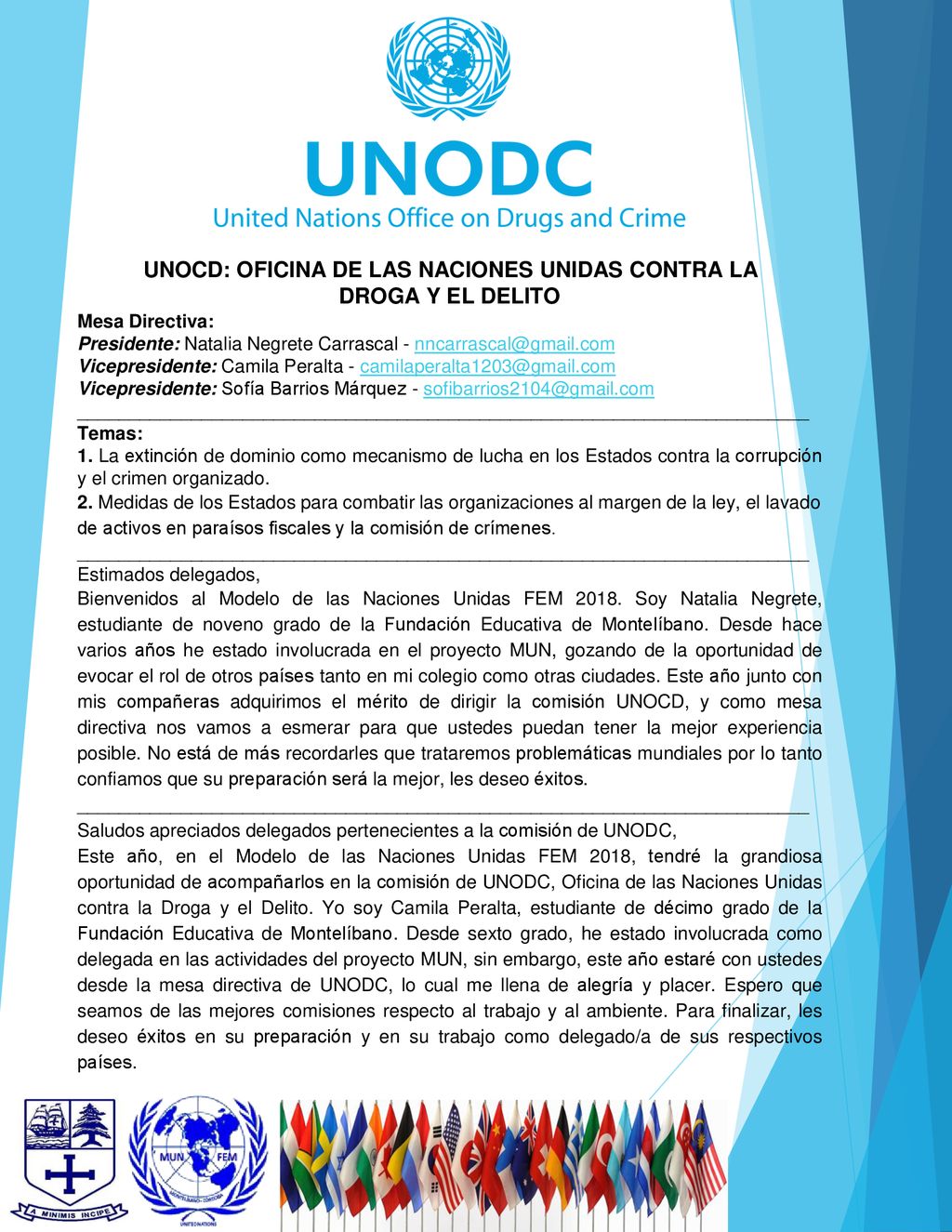 UNOCD: OFICINA DE LAS NACIONES UNIDAS CONTRA LA DROGA Y EL DELITO