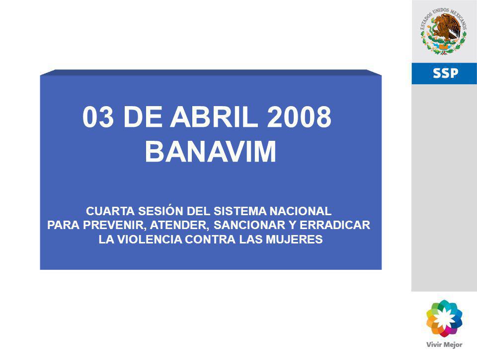 03 DE ABRIL 2008 BANAVIM CUARTA SESIÓN DEL SISTEMA NACIONAL