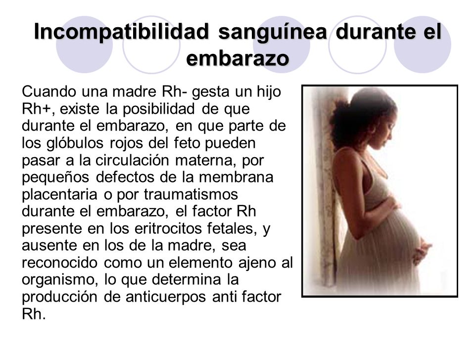 Incompatibilidad sanguínea durante el embarazo