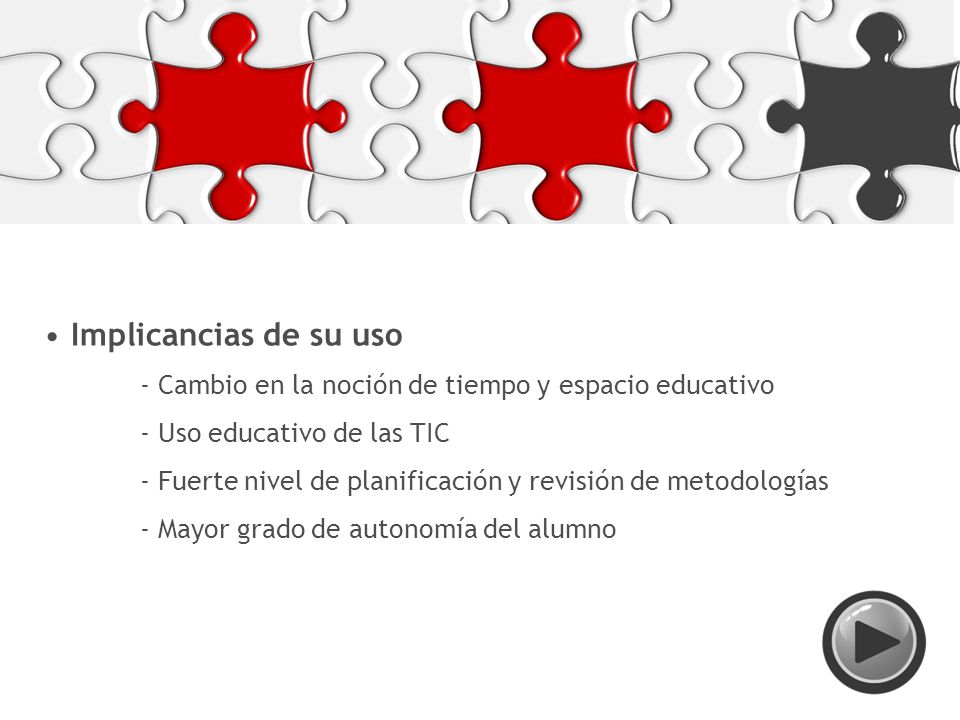 Implicancias de su uso - Uso educativo de las TIC